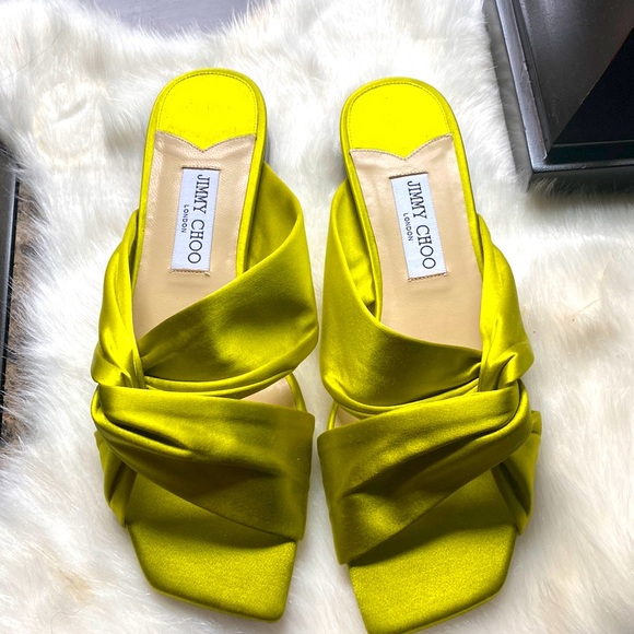Jimmy Choo Shoes - Jimmy Choo Flats Lime color